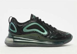 RARA SCARPE DA GINNASTICA NIKE AIR MAX 720, UK10.5, DOUBLE BLACK/METALLIC SILVER, AO2924 003 - Foto 1 di 4