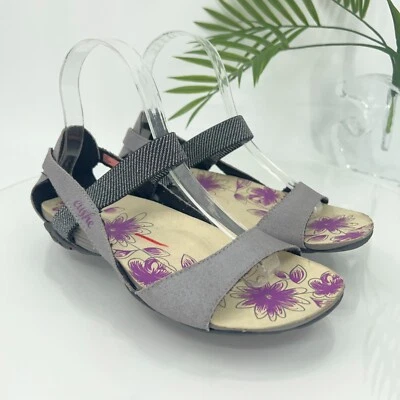 Cushe Boutique Sandals Flats Mary Janes Women 6 Silver Leather Slip On Shoes - Image 1 of 4