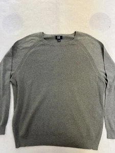 Cutter & Buck Men's 2XB Mix Ribbed Knit Crewneck Sweater Athletic Grey Heather - Picture 1 of 9