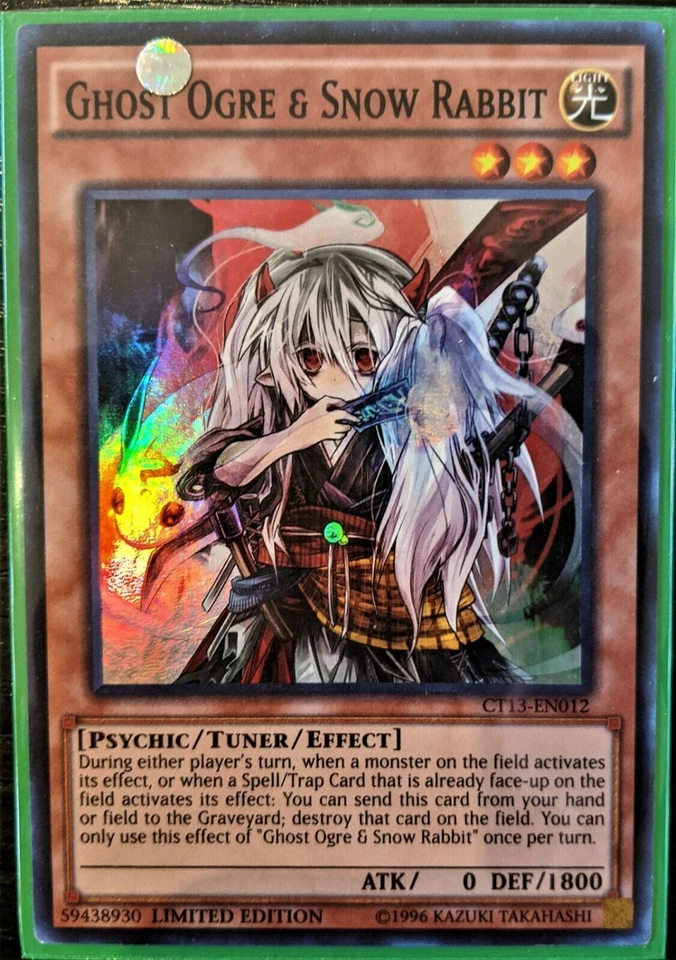 YuGiOh Ghost Ogre & Snow Rabbit Super Rare CT13-EN012 - Image 1 of 1
