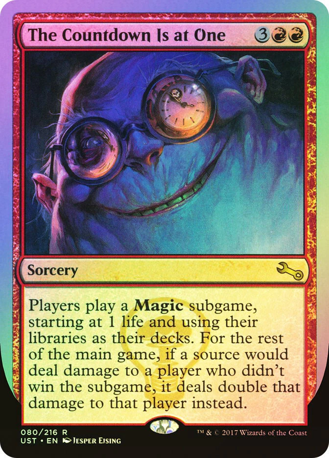MTG FOIL The Countdown Is at One  - Unstable #80 - Image 1 of 1