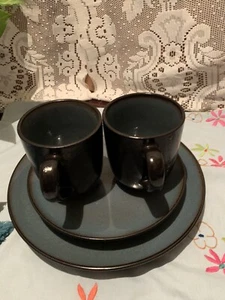 Home Trends - Rave Stoneware Dinner Plate Cup Saucer - Picture 1 of 2
