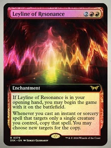 Magic The Gathering Leyline of Resonance (lámina de arte extendida) casi como nueva - Duskmourn - Imagen 1 de 1