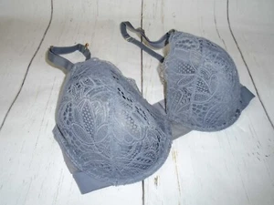 Reggiseno 32DDD grigio pizzo leggermente foderato VIVACE sottofilo J gancio T-shirt 32DDD - Foto 1 di 5