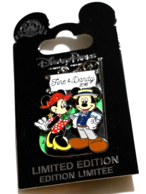 DAPPER DAY Fine & Dandy 2018 Mickey & Minnie Signpost Disney LE 5000 Pin - Image 1 of 4