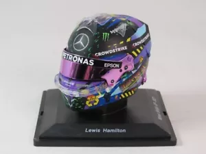 Spark Helmet #44 Lewis Hamilton Mercedes winner British GP 2021 1/5 5HF066 - Foto 1 di 5