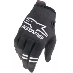 YOUTH ALPINESTARS RADAR MOTOCROSS MX GLOVES - BLACK WHITE - Picture 1 of 4
