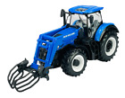 BBURAGO NEW HOLLAND T7.315 HD BLUE 1:32 TRACTOR WITH LOADER NEW IN BOX METAL 