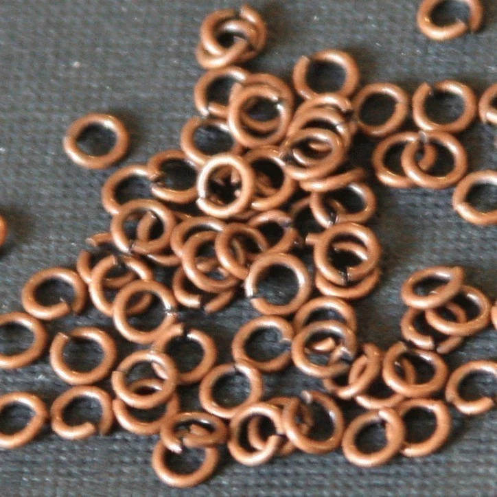 200 pcs of Antiqued  Copper Plated Jumpring 4mm - Image 1 of 1
