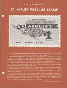 P.O. PÁGINAS DE ANUNCIO -- (10) DIFERENTES -- 1967-1968 -- USPS - Imagen 1 de 2