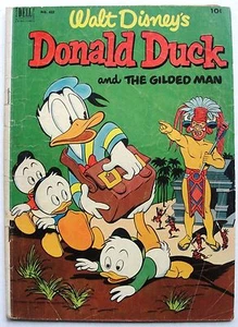 DONALD DUCK & THE GILDED MAN Four Color #422 VG- Golden Age Comic '52 CARL BARKS - Picture 1 of 5