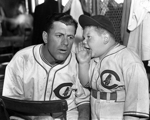 Chicago Cubs Charlie Grimm With Mascot Paul Dominick 1935 Photo Cover