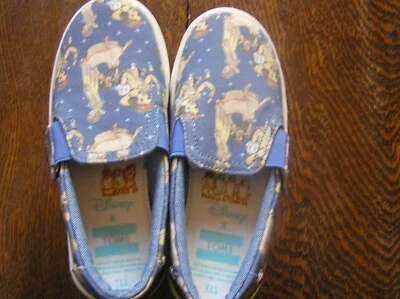 TOMS Unisex Seasonal Classics Disney BLUE SNOW WHITE Canvas Little Kids Size 11 - Image 1 of 3