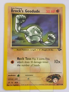 Brock's Geodude ® Gym Challenge 68/132 ® Comune ® Pokemon ® Inglese ® EX+ - Picture 1 of 4