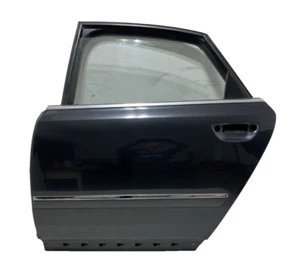 Audi A8 4E D3 Tür hinten links Fahrerseite Scheibe FH Ebonyschwarz LZ9W - Bild 1 von 18