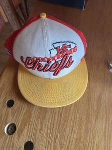 Kansas City Chiefs New Era SnapBack Hat Throwback Retro Vintage Yellow - Picture 1 of 3