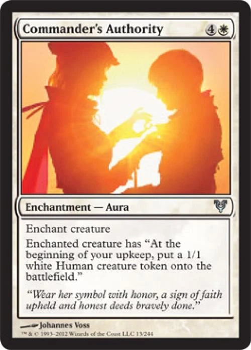 Commander's Authority -Foil Light Play MTG Avacyn Restored - Image 1 of 1