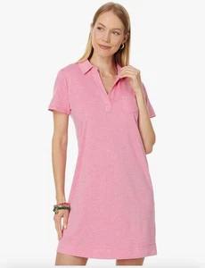 NEW Heathered Pink LILLY PULITZER Dune Short Sleeve Shirt Dress UPF 50 S NWT - Picture 1 of 4