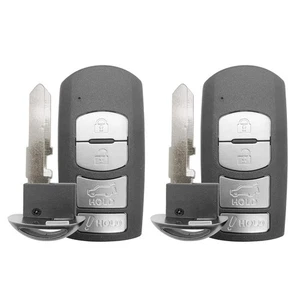 2x Smart Car Remote Control Key Fob 4 Button WAZSKE13D01 For Mazda 3 6 2014-2018 - Picture 1 of 7