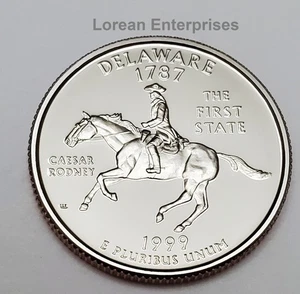1999 S Statehood Quarter -Delaware- CLAD ✼PROOF✼ - Picture 1 of 2