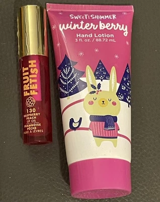 Sweet & Shimmer Winter Berry Lotion & Raspberry Peach Lip Oil - Image 1 of 3
