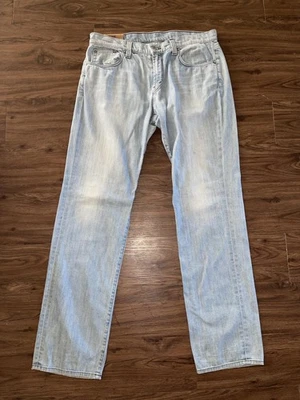 J Brand Kane Jeans Mens 34 Light Wash Blue Slim Straight Made in USA Quest - Image 1 of 4