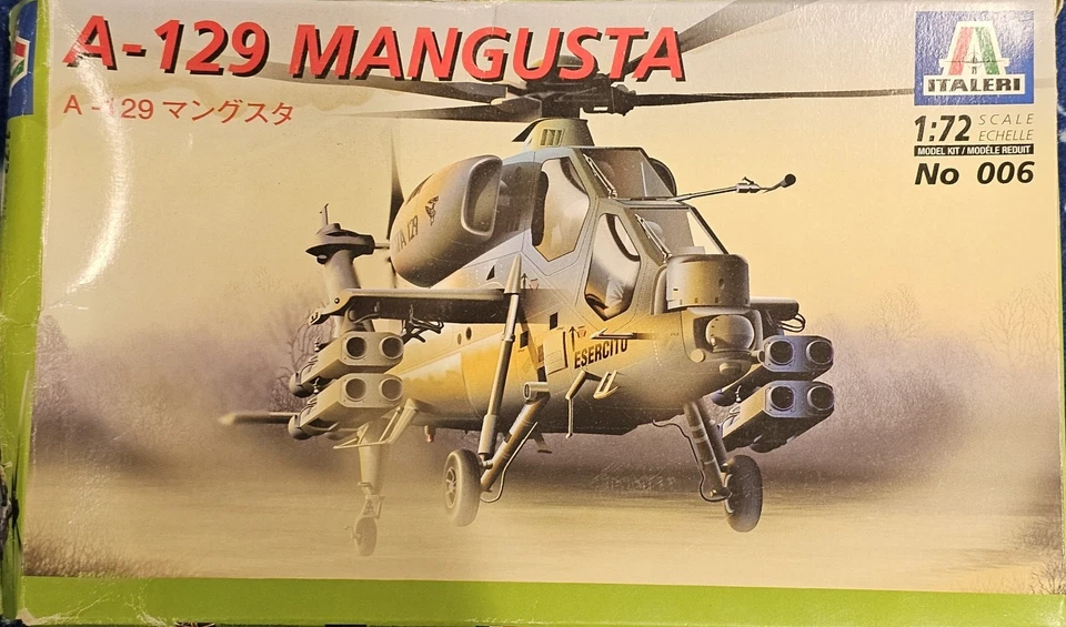 A-129 Mangusta Italeri 1/72 Elicottero Supporto Italia NATO - Immagine 1 di 1