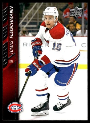 2015-16 Upper Deck #354 Tomas Fleischmann Montreal Canadiens Hockey Card - Image 1 of 2