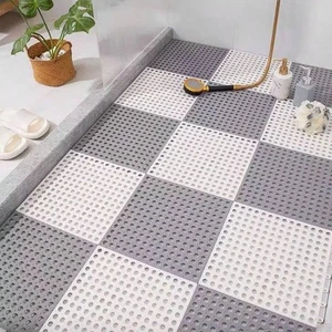 Non Slip Bathroom Shower Floor Mat Quick Drain Waterproof Splicing Bath Pad - Picture 1 of 11