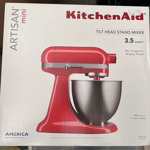 NEW KitchenAid Artisan Mini 3.5 Quart Tilt-Head Stand Mixer KSM3316X Hot Sauce - Picture 1 of 2