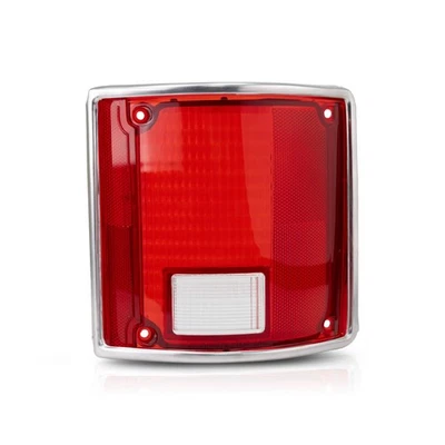 For GMC R2500/V2500 Suburban 1990 Tail Light Lens Passenger Side W/ Bright Trim - Image 1 of 4