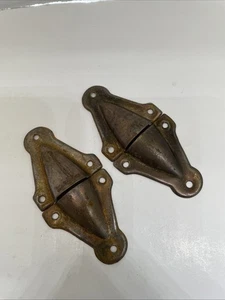 COPPIA Antiche Guide Baule Vaporiera, Ricambi Ferramenta Vintage - Foto 1 di 5