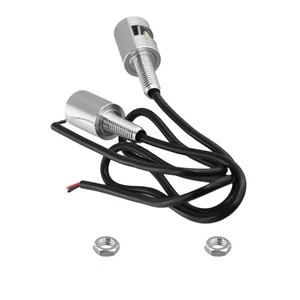 2X Chrom 5630 Motorrad Schraube Bolzen Lampe Auto Universal Kennzeichenbeleuchtung5497 - Bild 1 von 7
