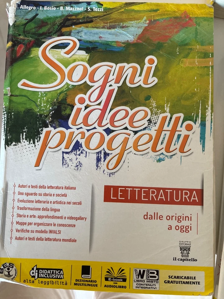 Sogni idee progetti letteratura dalle origini ad oggi - Immagine 1 di 1
