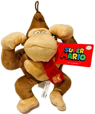 Super Mario Nintendo Donkey Kong Plush Toy Large 11 inch New with Tag - Image 1 of 4