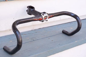 FSA K Force Carbon Handlebar Drop Bar Race Bike 31.8 Specialized Threadless Stem - Picture 1 of 9