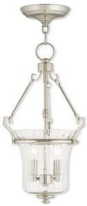 Livex Lighting 50922-35 Cortlant 2Light 11" Wide Pendant with Clear Glass Shade - Picture 1 of 1