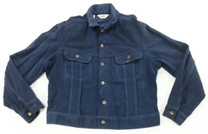 Seltene Vintage Lee Riders Western Moleskin Trucker Arbeitsjacke 70er 80er dunkelblau Gr. 44 - Bild 1 von 10