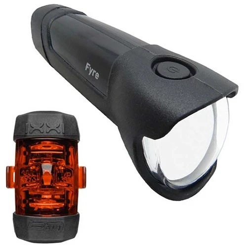 Busch + Müller Batería Bicicleta Iluminación Set IXON FYRE IXXI 30 Lux USB Negro Foto 1 de 1