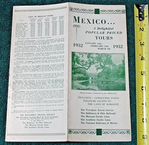 1932 Southern Pacific Railway Baltimore & Ohio National Railways of Mexico Tour - Picture 1 of 7