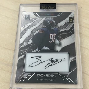 2023 Wild Card Wildchrome Zacch Pickens RC Rookie Auto 3/3 Chicago Bears - Picture 1 of 2