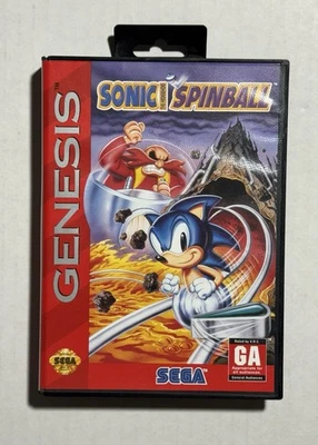 Sonic the Hedgehog Spinball (Sega Genesis, 1993) Complete CIB - Image 1 of 4
