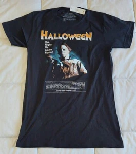John Carpenter Halloween 🎃 T-Shirt Herren SMALL Kurzarm Crew Grafik Schwarz - Bild 1 von 5