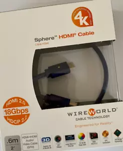 Wireworld Sphere 4K UHD 18Gbps HDMI Cable - 0.6 metre - Picture 1 of 2
