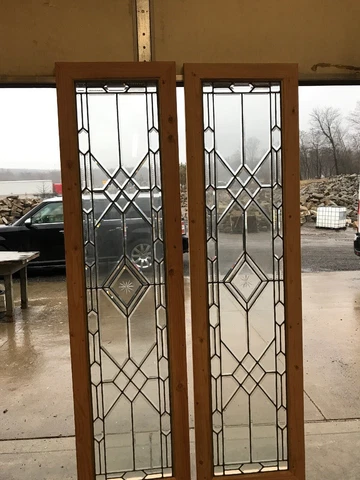 An Zipper Beveled Sidelight Windows 22 X 83.5 Pair Cover