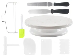 Cake Turntable Straight Angled Spatula Baking Accessories Cake Decorating Tools - Picture 1 of 7
