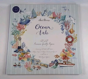 Craft Consortium Double-Sided Paper Pad 12" X 12" 40/Pkg - Ocean Tale - NEW - Picture 1 of 2