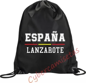 MOCHILA BOLSA SACO LANZAROTE BOLSO GIMNASIO BOLSA DEPORTE ESPAÑA MODELO 1 - Foto 1 di 1
