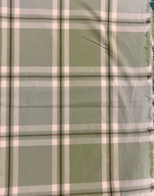 Fabric By the Yard, Green/Brown/Cream Strip, New, Children's, Designer-Covington - Image 1 of 3