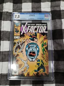 X-Factor #6 CGC 7.5 (Marvel Comics, 1986) 1st full appearance of Apocalypse ๐ฅ๐ - Picture 1 of 14